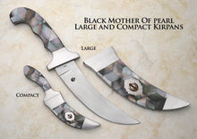 Load image into Gallery viewer, Large Diamond Shaped Mosaic Mother of Pearl Kirpans (3 colors)