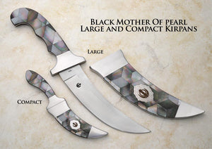 Large Diamond Shaped Mosaic Mother of Pearl Kirpans (3 colors)