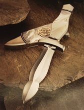 Load image into Gallery viewer, Mother of pearl handled dagger with matching scabbard