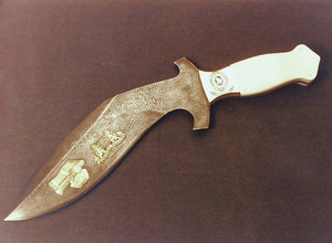 Kukhri Knife with 'Portraits' of 10 Sikh Masters