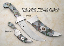 Load image into Gallery viewer, Large Diamond Shaped Mosaic Mother of Pearl Kirpans (3 colors)